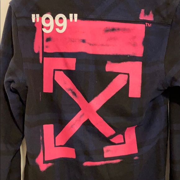 OFF-WHITE Stencil Flannel Shirt - Picture 4 of 8